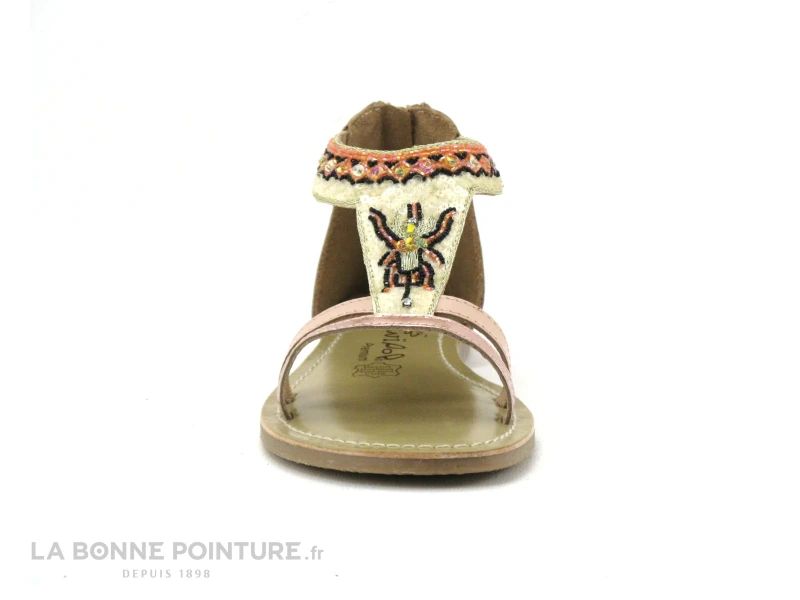 Wipop IDOBA Rose - Perles - Sandale Fille Avec Zip 2 Wipop IDOBA Rose - Perles - Sandale Fille Avec Zip – Image 2