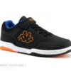 Kappa KASH Low Black Orange - Basket Montant GARCON