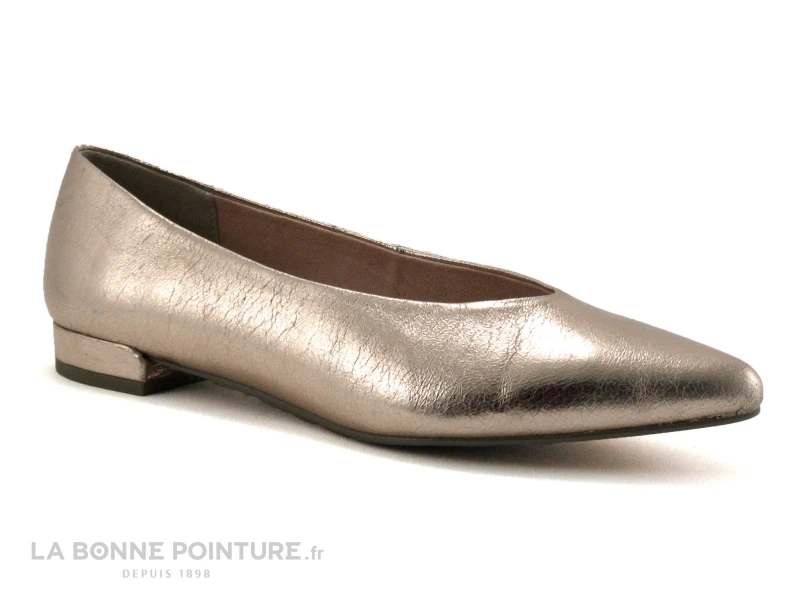 Marco Tozzi 2-22206-32 Rose Metallic - Ballerine Pointue 1 Marco Tozzi 2-22206-32 Rose Metallic - Ballerine Pointue