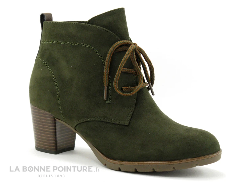 Marco Tozzi 2-25107-27 Olive - Bottine Talon Haut Kaki 1 Marco Tozzi 2-25107-27 Olive - Bottine Talon Haut Kaki
