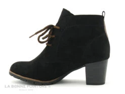 Marco Tozzi 2-25107-27 Black - Bottine Noire Talon - Lacet Marron -France Chaussure Soldes 2024 cd24607c73b9e66c561f35ea11d5d5ef img 1940.jpg 162306