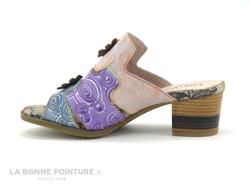 Laura Vita DICEGOO 64 Bleu - Mule Talon Carre 3 Laura Vita DICEGOO 64 Bleu - Mule Talon Carre – Image 3