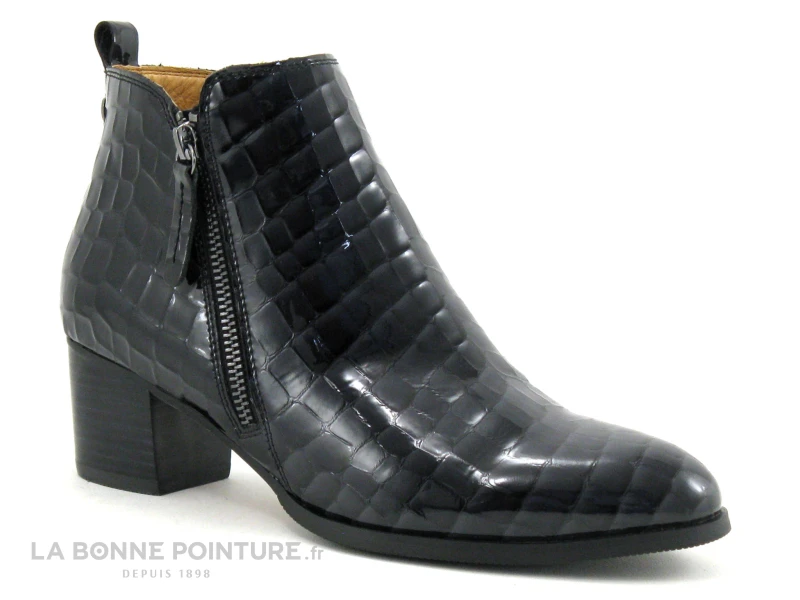 MamZelle TILIA Croco Verni Noir - Boots Mode Femme 5 MamZelle TILIA Croco Verni Noir - Boots Mode Femme – Image 5