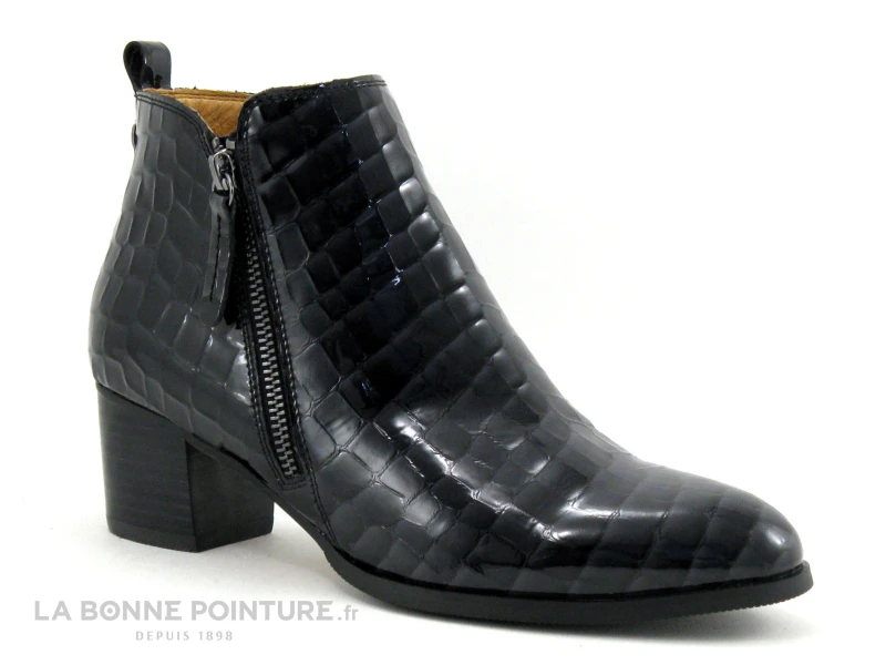 MamZelle TILIA Croco Verni Noir - Boots Mode Femme 1 MamZelle TILIA Croco Verni Noir - Boots Mode Femme