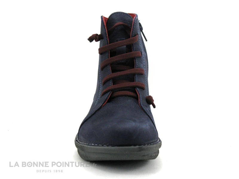 Jungla 7564 Deep Blu - Boots Femme Bleu Marine - Elastique Violet 2 Jungla 7564 Deep Blu - Boots Femme Bleu Marine - Elastique Violet – Image 2