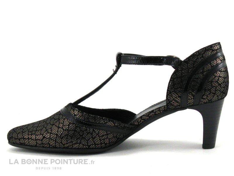 Geo Reino NOBLA Ivan Noir - Escarpin Noir Avec Bride Salome 3 Geo Reino NOBLA Ivan Noir - Escarpin Noir Avec Bride Salome – Image 3