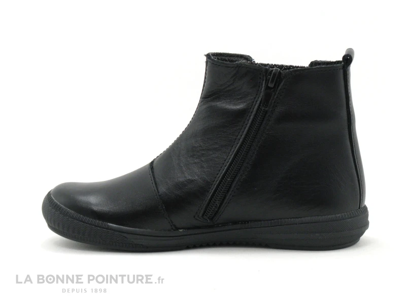 Bopy SAMALO Noir - Etoile Leopard - Bottine Mode Fille 3 Bopy SAMALO Noir - Etoile Leopard - Bottine Mode Fille – Image 3