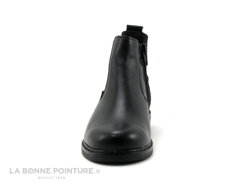 Bopy SELISOU Noir - Boots Chelsea Fille - Femme - Elastique Et Zip 2 Bopy SELISOU Noir - Boots Chelsea Fille - Femme - Elastique Et Zip – Image 2