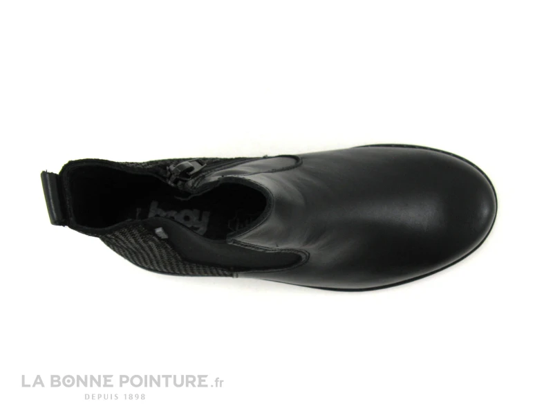 Bopy SELISOU Noir - Boots Chelsea Fille - Femme - Elastique Et Zip 6 Bopy SELISOU Noir - Boots Chelsea Fille - Femme - Elastique Et Zip – Image 6