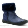 Bopy SALIFA Bleu Marine - Fourrure - Bottine Fille