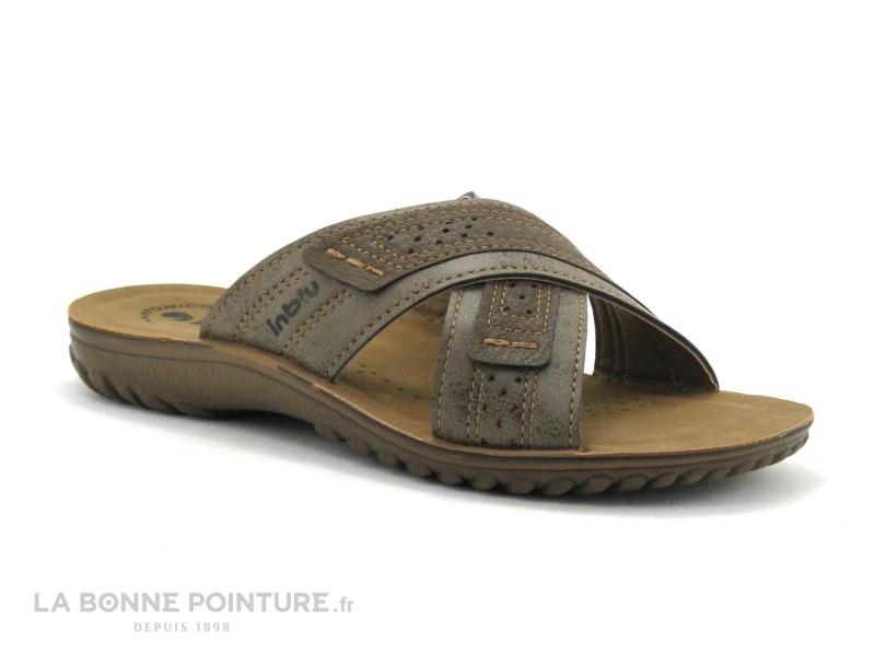 Inblu CONDOVI FNA54F01 Marron - Brides Croisees - Mule Homme 1 Inblu CONDOVI FNA54F01 Marron - Brides Croisees - Mule Homme