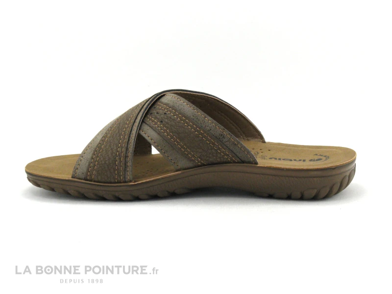 Inblu CONDOVI FNA54F01 Marron - Brides Croisees - Mule Homme 2 Inblu CONDOVI FNA54F01 Marron - Brides Croisees - Mule Homme – Image 2