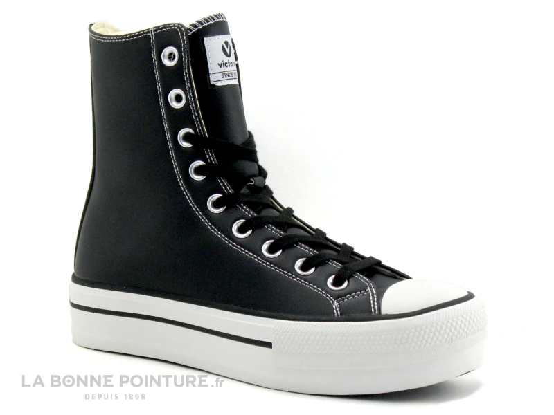 Victoria 061120 Noir - Basket Montante - Semelle Plateforme 1 Victoria 061120 Noir - Basket Montante - Semelle Plateforme