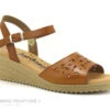 Jordana 3350 Cuero - Sandale Cuir Marron - Talon Compense