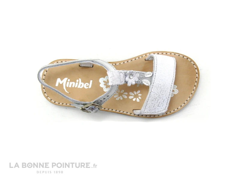 Minibel PAPEETE 1M132334G-190 Argent - Nu-pieds Fille 6 Minibel PAPEETE 1M132334G-190 Argent - Nu-pieds Fille – Image 6