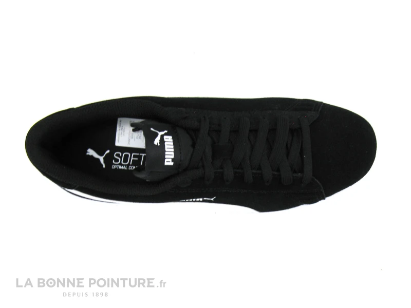 Puma SMASH V2 SD Junior Black - Basket Basse Cuir Velours Noir 6 Puma SMASH V2 SD Junior Black - Basket Basse Cuir Velours Noir – Image 6