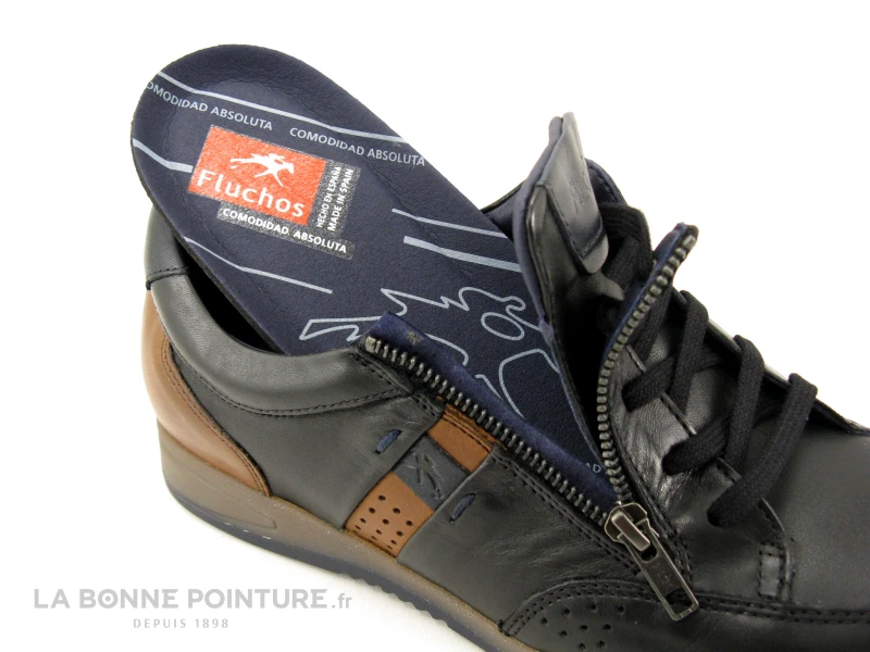 Fluchos DANIEL F1281 Noir Et Marron - Basket Ville Homme 5 Fluchos DANIEL F1281 Noir Et Marron - Basket Ville Homme – Image 5
