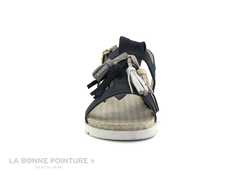 Com Un Point ADEPON Marine - Pompons - Nu-pieds 2 Com Un Point ADEPON Marine - Pompons - Nu-pieds – Image 2