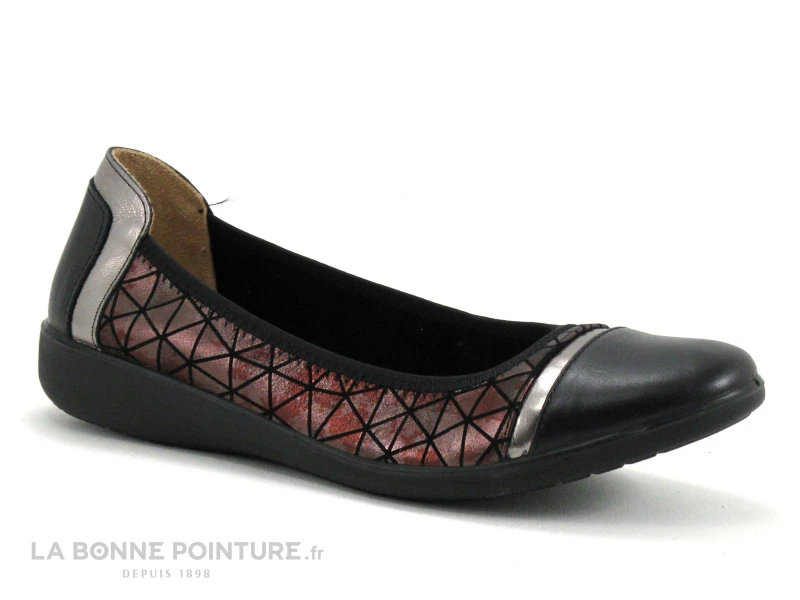 Inea ROYAL Noir Cuivre - Ballerine Mode Femme 5 Inea ROYAL Noir Cuivre - Ballerine Mode Femme – Image 5