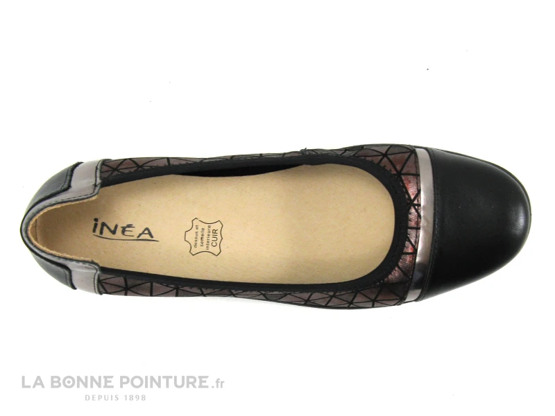 Inea ROYAL Noir Cuivre - Ballerine Mode Femme 6 Inea ROYAL Noir Cuivre - Ballerine Mode Femme – Image 6