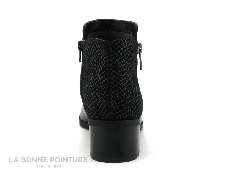 Fugitive RACINE Noir - LPILC45 LN146 - Boots Noires Talon Epais 4 Fugitive RACINE Noir - LPILC45 LN146 - Boots Noires Talon Epais – Image 4