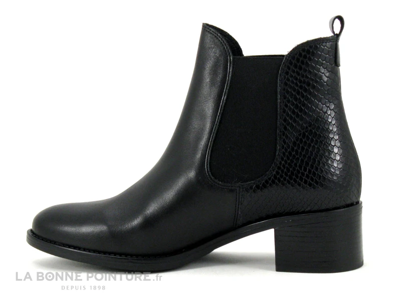 We Do CO99120BA Noir - Noir Python - Bottine Chelsea Femme 3 We Do CO99120BA Noir - Noir Python - Bottine Chelsea Femme – Image 3