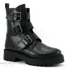 We Do CO99550 Noir Python - Bottine Semelle Epaisse - 3 Brides