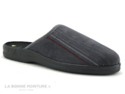 Lollans - Pantoufle Homme Velours Gris - 002B-052 - Mule