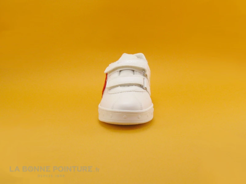 Geox SKYLIN J928WC - White Red - Love - Sneakers Fille 2 Geox SKYLIN J928WC - White Red - Love - Sneakers Fille â Image 2