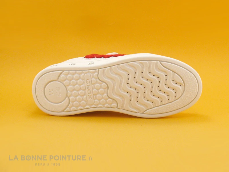 Geox SKYLIN J928WC - White Red - Love - Sneakers Fille 7 Geox SKYLIN J928WC - White Red - Love - Sneakers Fille â Image 7