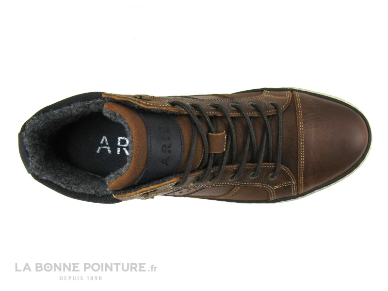 Arid RUIZ Cognac - Noir - Basket Montante Homme 6 Arid RUIZ Cognac - Noir - Basket Montante Homme – Image 6