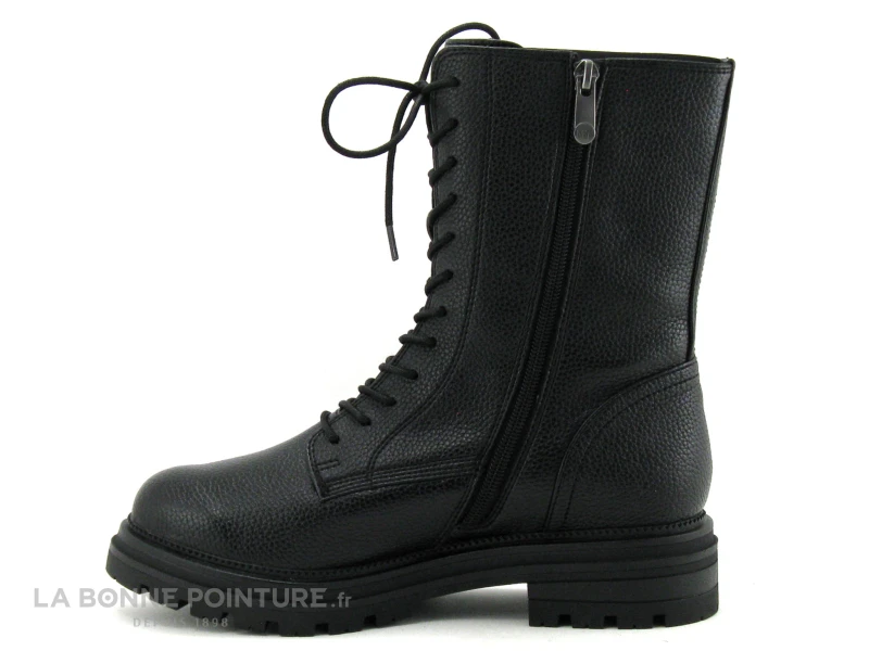 Marco Tozzi 2-25212-29 Black - Bottine Noire Avec Lacet Et Zip 3 Marco Tozzi 2-25212-29 Black - Bottine Noire Avec Lacet Et Zip – Image 3