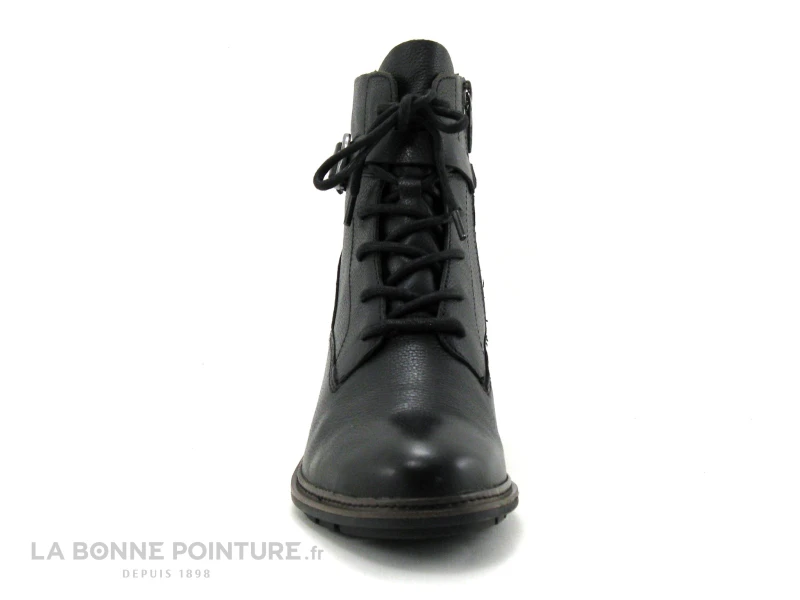 Tamaris 1-25856-29 Black - Bottine A Lacet Femme Cuir Noir 2 Tamaris 1-25856-29 Black - Bottine A Lacet Femme Cuir Noir – Image 2