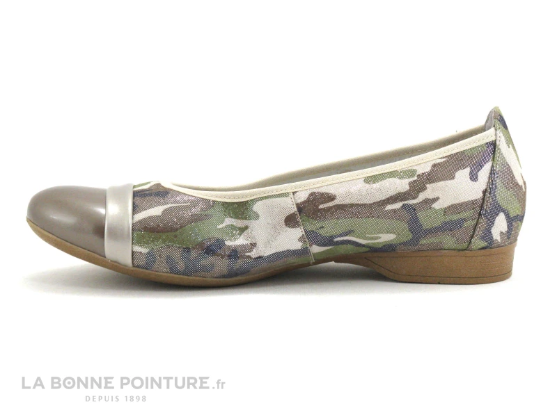 INEA Isabeau Camouflage Kaki Marron - Ballerine 3 INEA Isabeau Camouflage Kaki Marron - Ballerine – Image 3