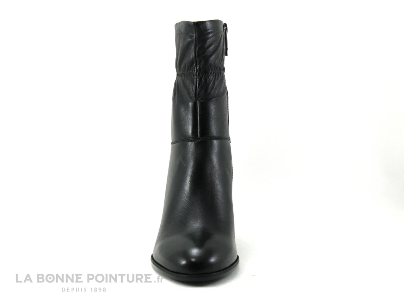 Tamaris 1-25368-27 Black Leather - Bottine à Talon Haut Cuir Noir 2 Tamaris 1-25368-27 Black Leather - Bottine à Talon Haut Cuir Noir – Image 2