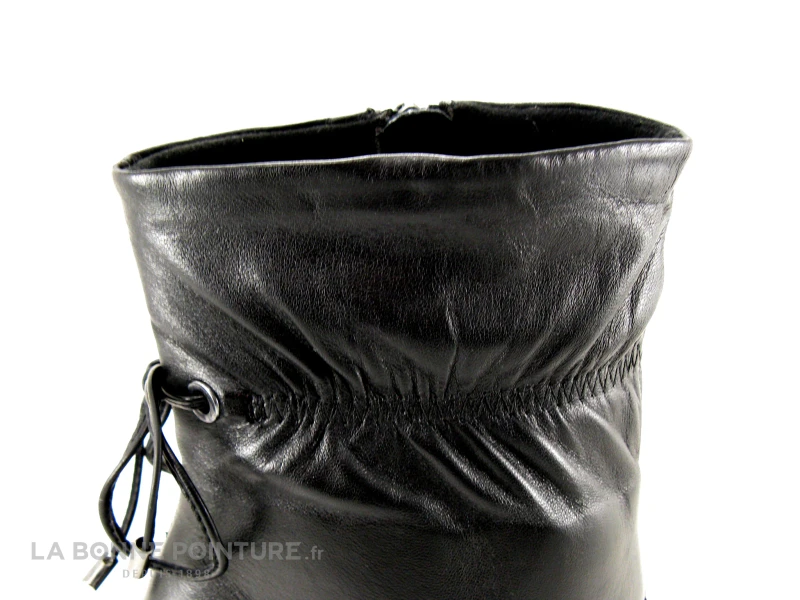 Tamaris 1-25368-27 Black Leather - Bottine à Talon Haut Cuir Noir 5 Tamaris 1-25368-27 Black Leather - Bottine à Talon Haut Cuir Noir – Image 5