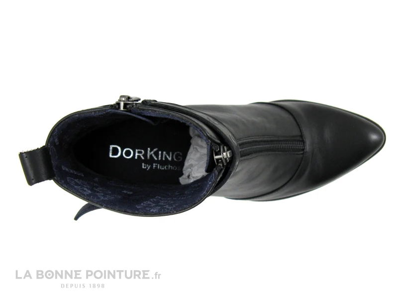 Dorking THAIS D8300 Sugar Negro - Bottine Noire - Talon Haut 5 Dorking THAIS D8300 Sugar Negro - Bottine Noire - Talon Haut – Image 5