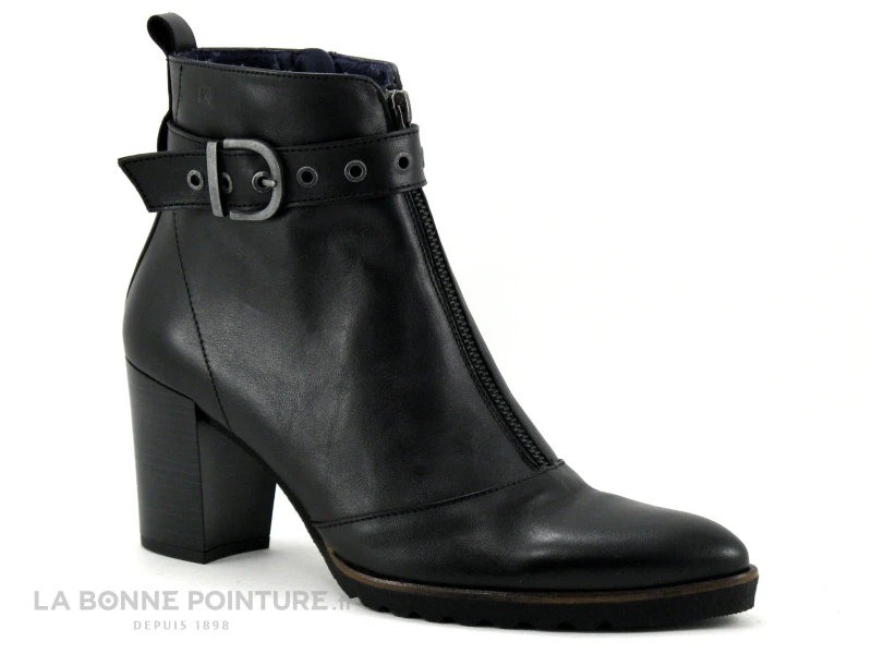 Dorking THAIS D8300 Sugar Negro - Bottine Noire - Talon Haut 1 Dorking THAIS D8300 Sugar Negro - Bottine Noire - Talon Haut