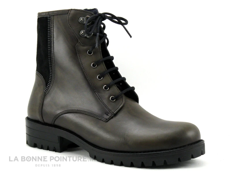 Dorking WALKING D8649 FRCA Kaki - Bottine A Lacet Femme 1 Dorking WALKING D8649 FRCA Kaki - Bottine A Lacet Femme