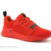 Puma WIRED RUN PS Red Black - Basket Sport Enfant Rouge