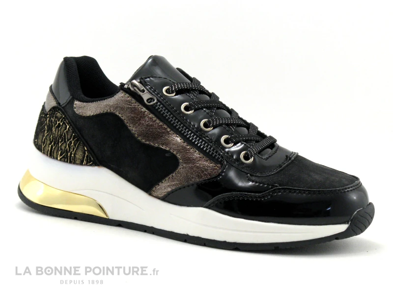 The Divine Factory AP4014 - Noir - Or - Basket Mode Femme 1 The Divine Factory AP4014 - Noir - Or - Basket Mode Femme