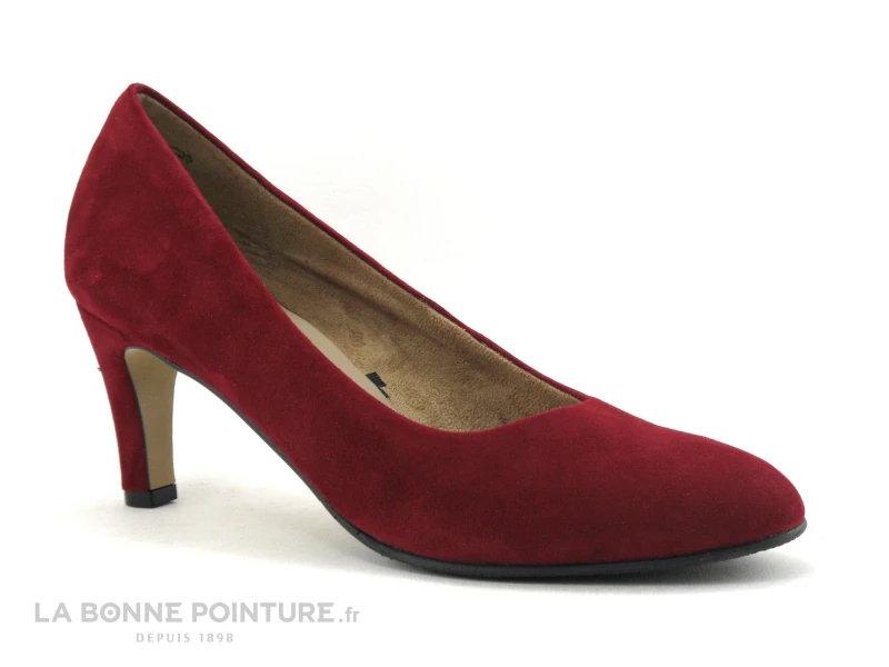 Tamaris 1-22414-25 Ruby - Escarpin Bordeaux Cuir Velours 5 Tamaris 1-22414-25 Ruby - Escarpin Bordeaux Cuir Velours – Image 5