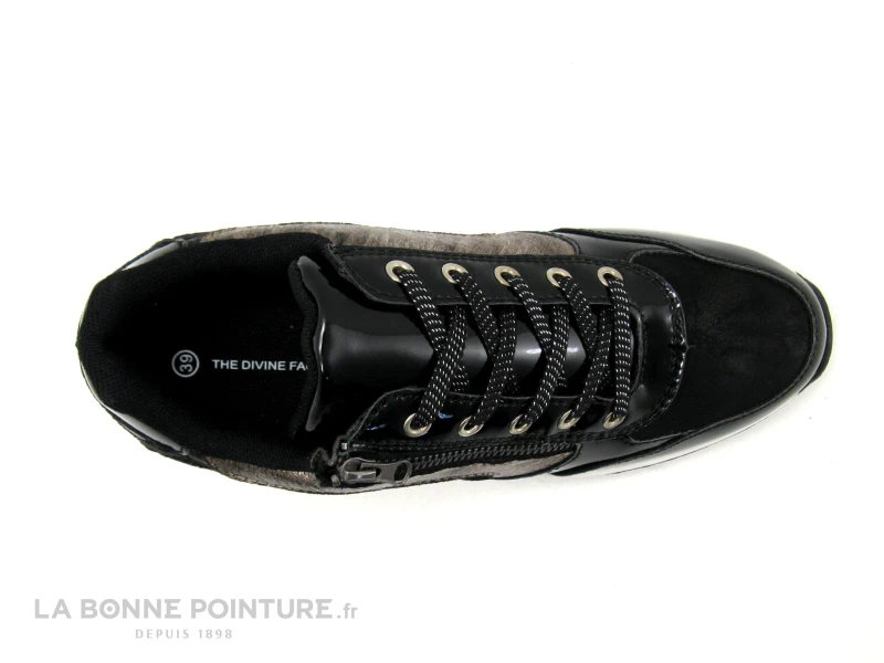 The Divine Factory AP4014 - Noir - Or - Basket Mode Femme 4 The Divine Factory AP4014 - Noir - Or - Basket Mode Femme – Image 4