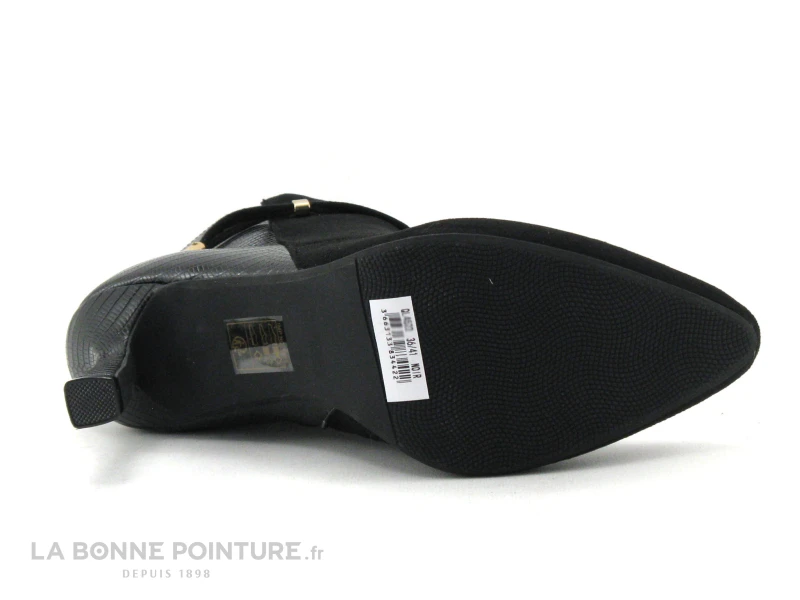 The Divine Factory QL4522 Noir - Bottine Pointue Talon Haut 5 The Divine Factory QL4522 Noir - Bottine Pointue Talon Haut – Image 5