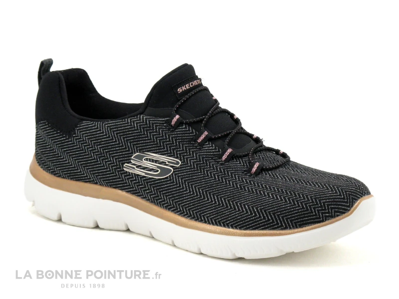 Skechers 149528 SUMMITS DAZZLING ME - Noir - Basket Femme 1 Skechers 149528 SUMMITS DAZZLING ME - Noir - Basket Femme