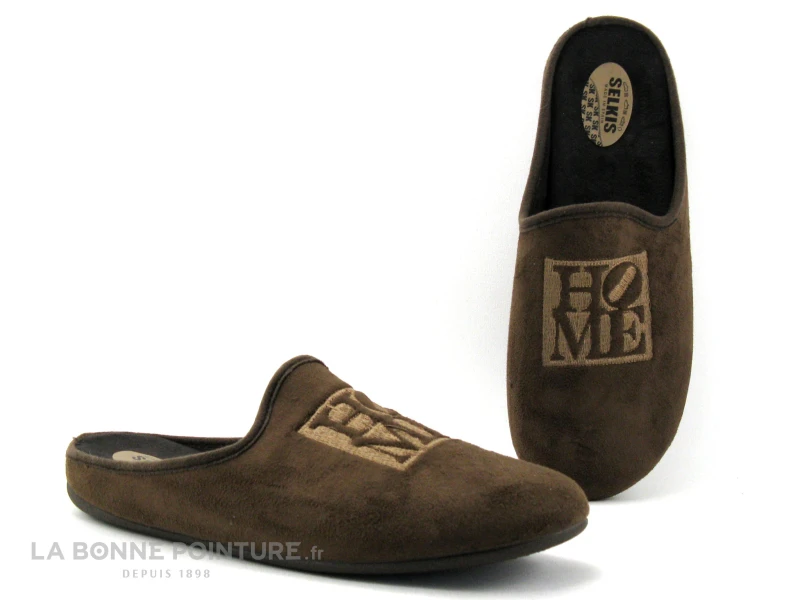 Selkis 20524 Marron - Home - Pantoufle Mule Homme 1 Selkis 20524 Marron - Home - Pantoufle Mule Homme