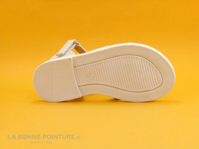 Wipop YOEUR - Blanc - Coeurs Strass - Sandale Fille 4 Wipop YOEUR - Blanc - Coeurs Strass - Sandale Fille – Image 4