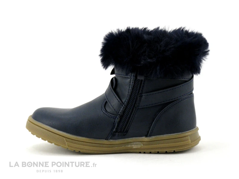 Kouki By Bopy INILANA Bleu Marine - Fourrure - Boots Fille 2 Kouki By Bopy INILANA Bleu Marine - Fourrure - Boots Fille – Image 2