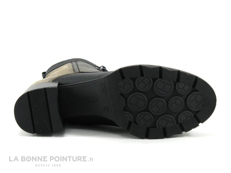 Hispanitas Bolero CH1211860 - Noir Gris Bronze - Bottine Lacet Talon Large 7 Hispanitas Bolero CH1211860 - Noir Gris Bronze - Bottine Lacet Talon Large – Image 7