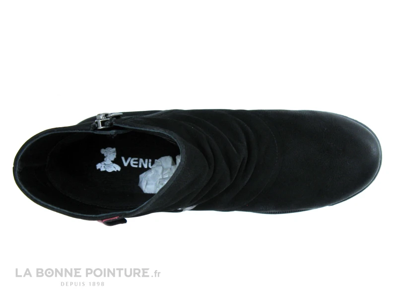 Venus 929116K Black - Bottine Femme Noire - Oeillets Et Liens Lateraux 6 Venus 929116K Black - Bottine Femme Noire - Oeillets Et Liens Lateraux – Image 6